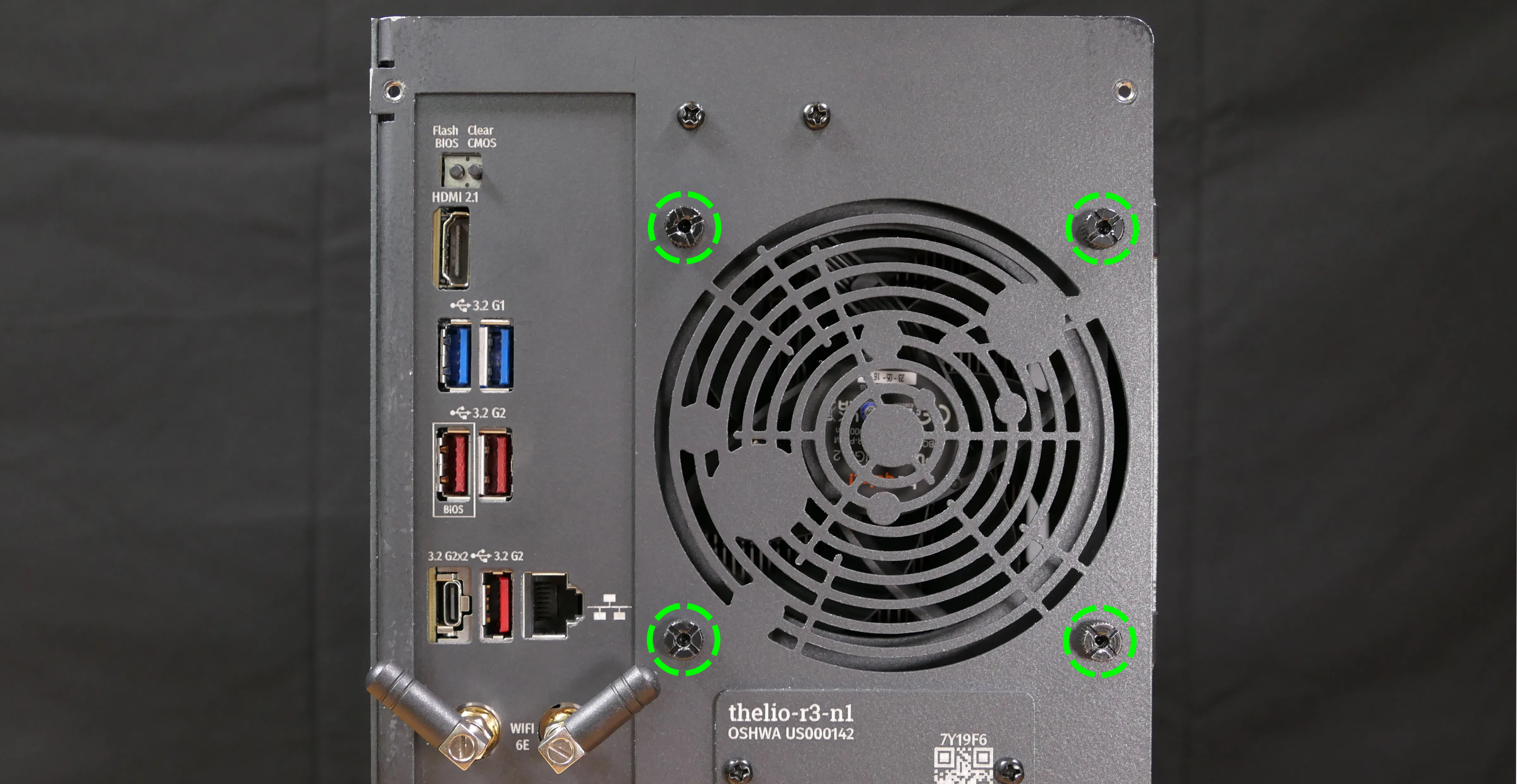 CPU duct screws (back)