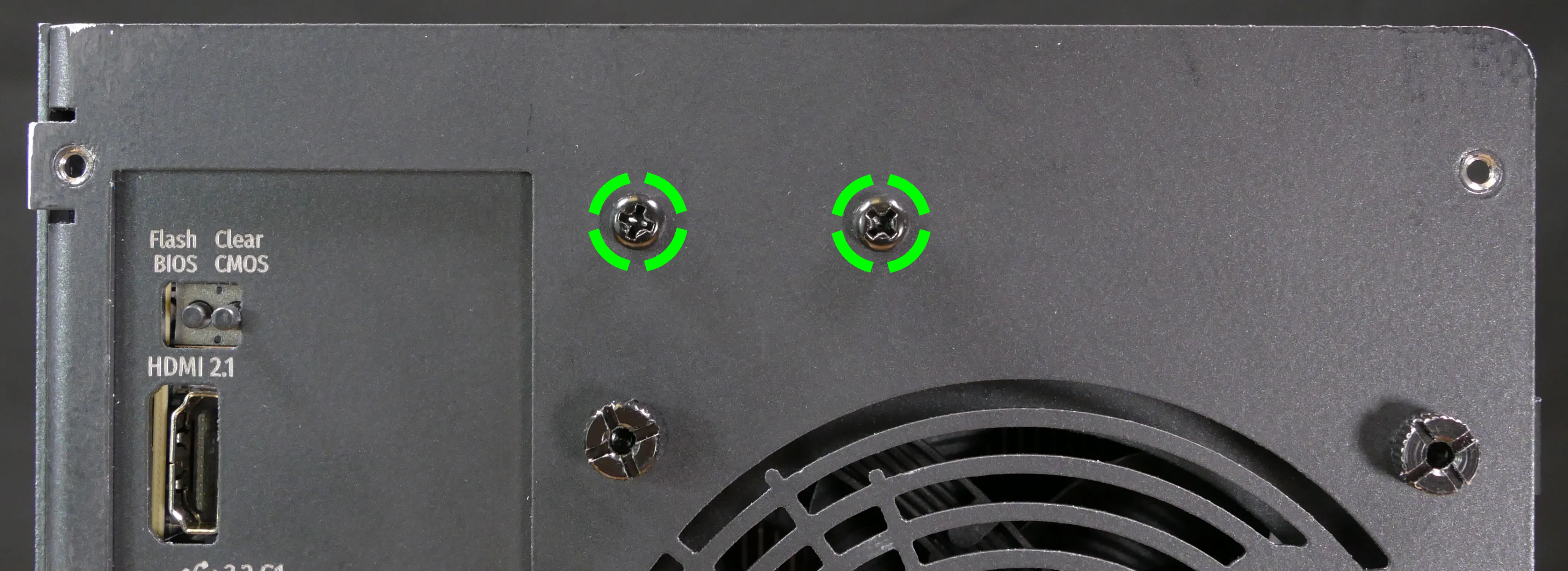 Back crossbar screws