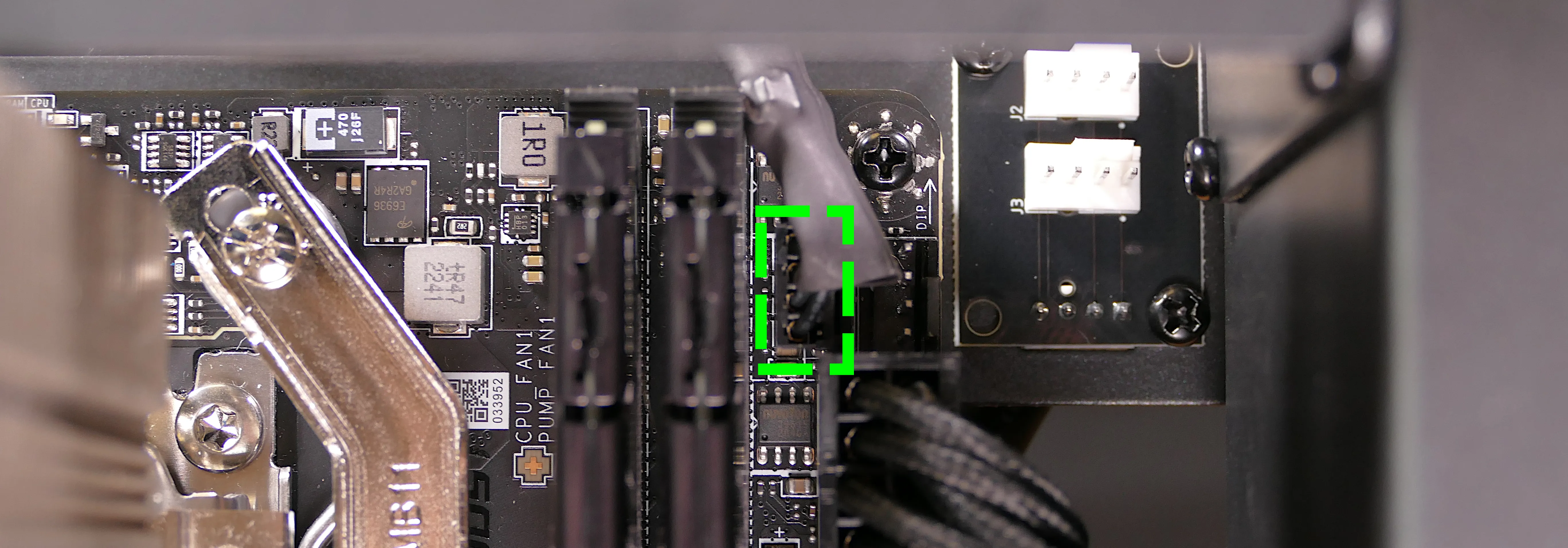 Motherboard CPU output header