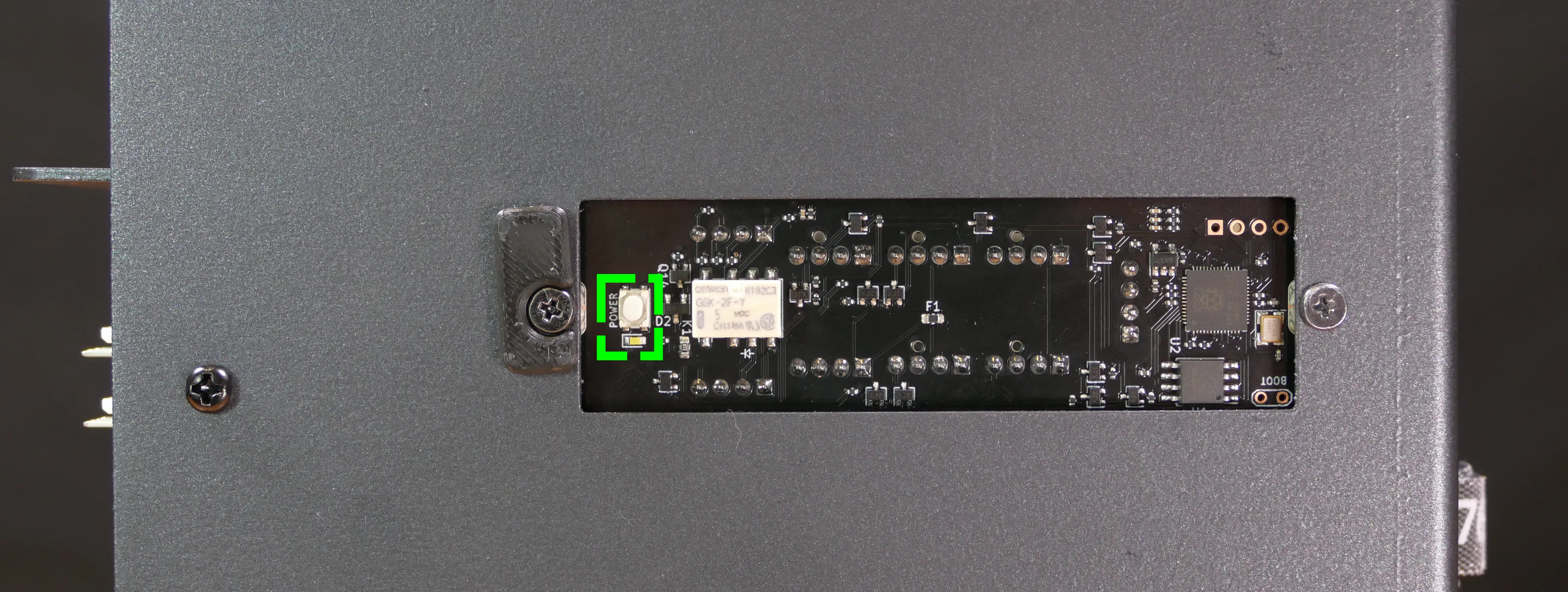 Internal power button