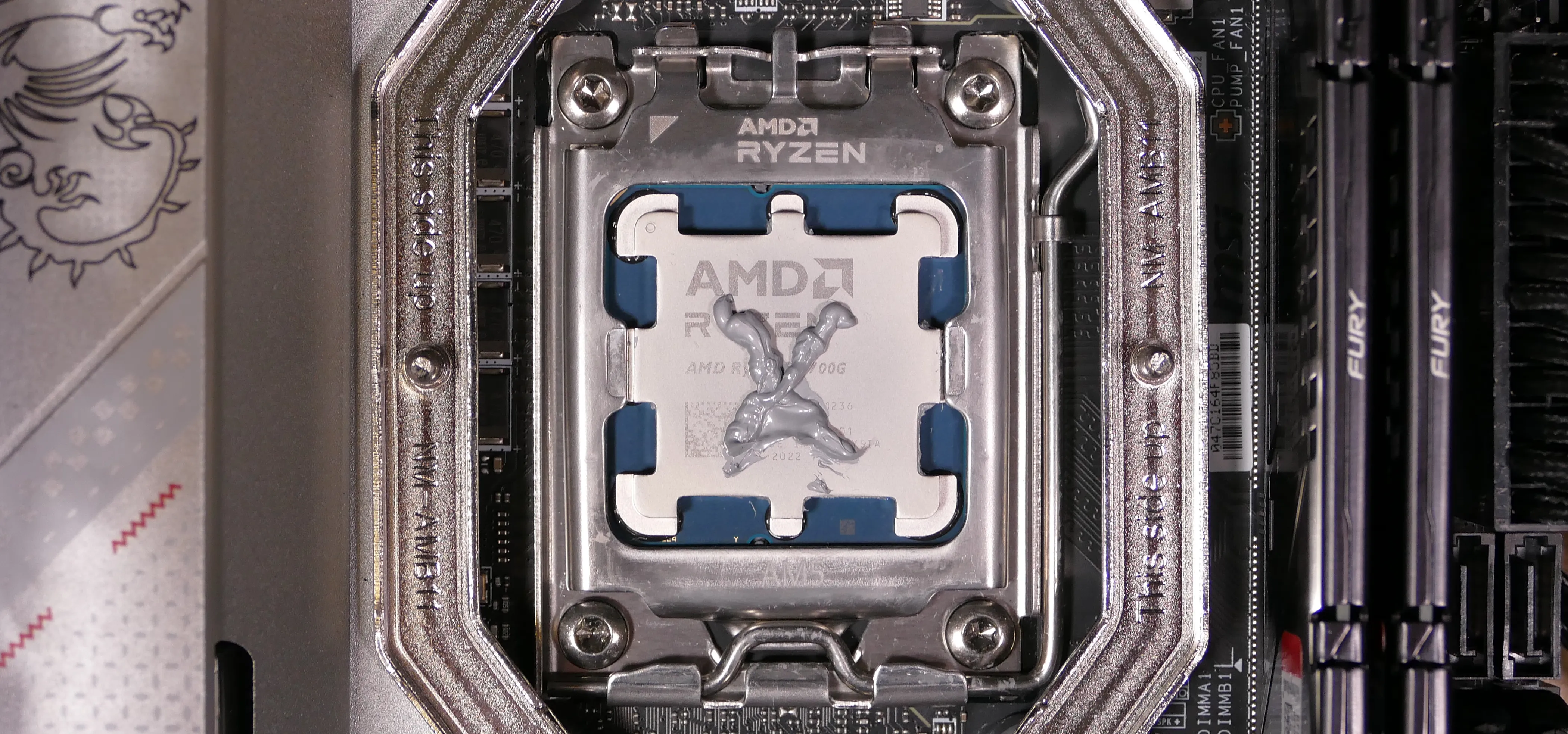 Thermal paste application