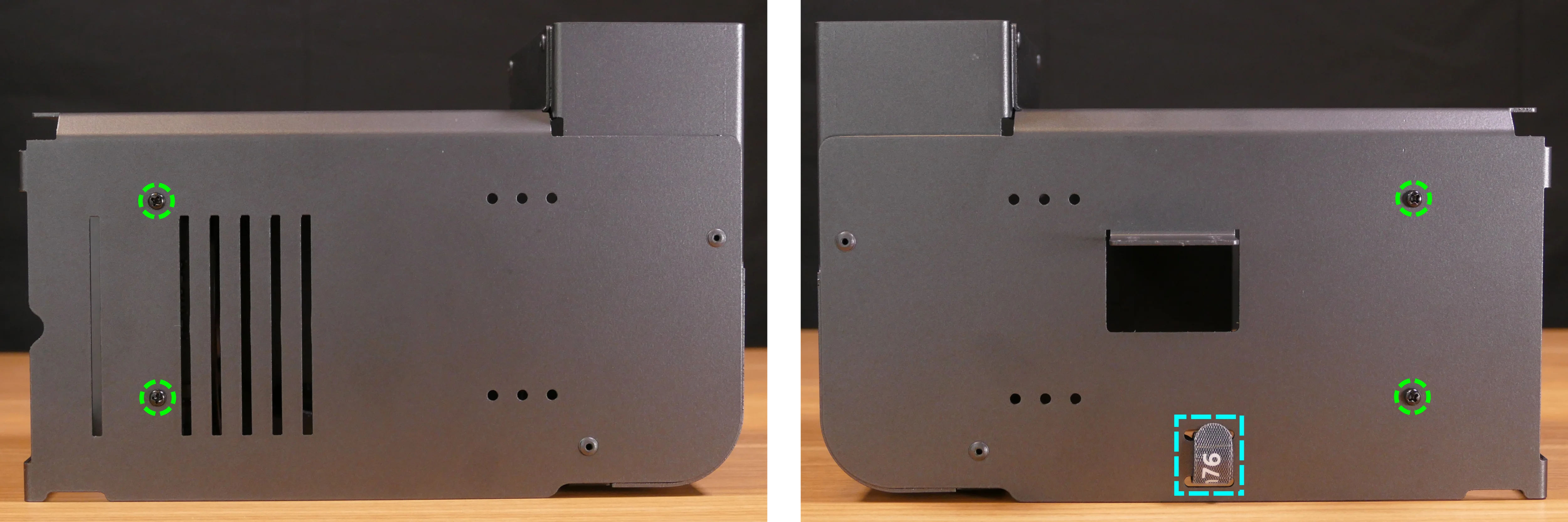 CPU duct fan bracket screws