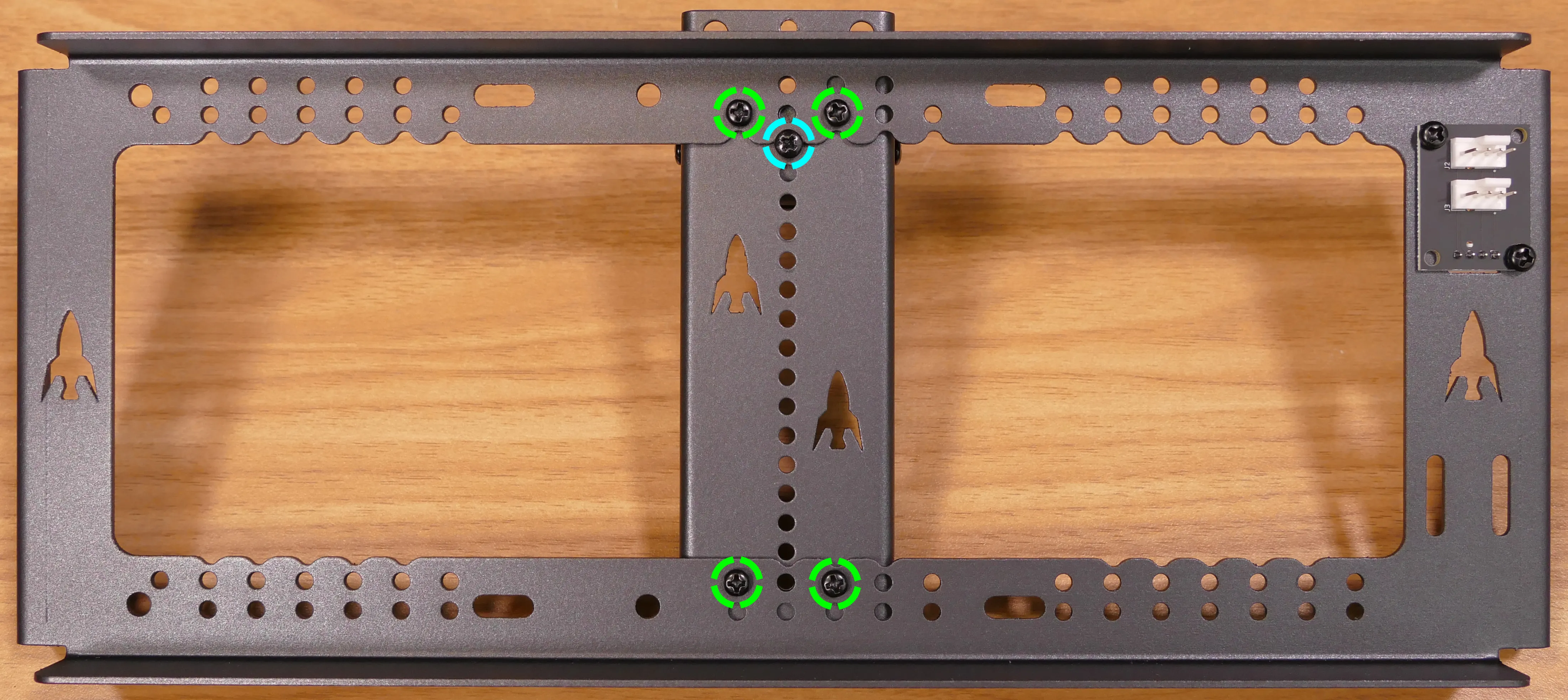 GPU brace finger screws, back