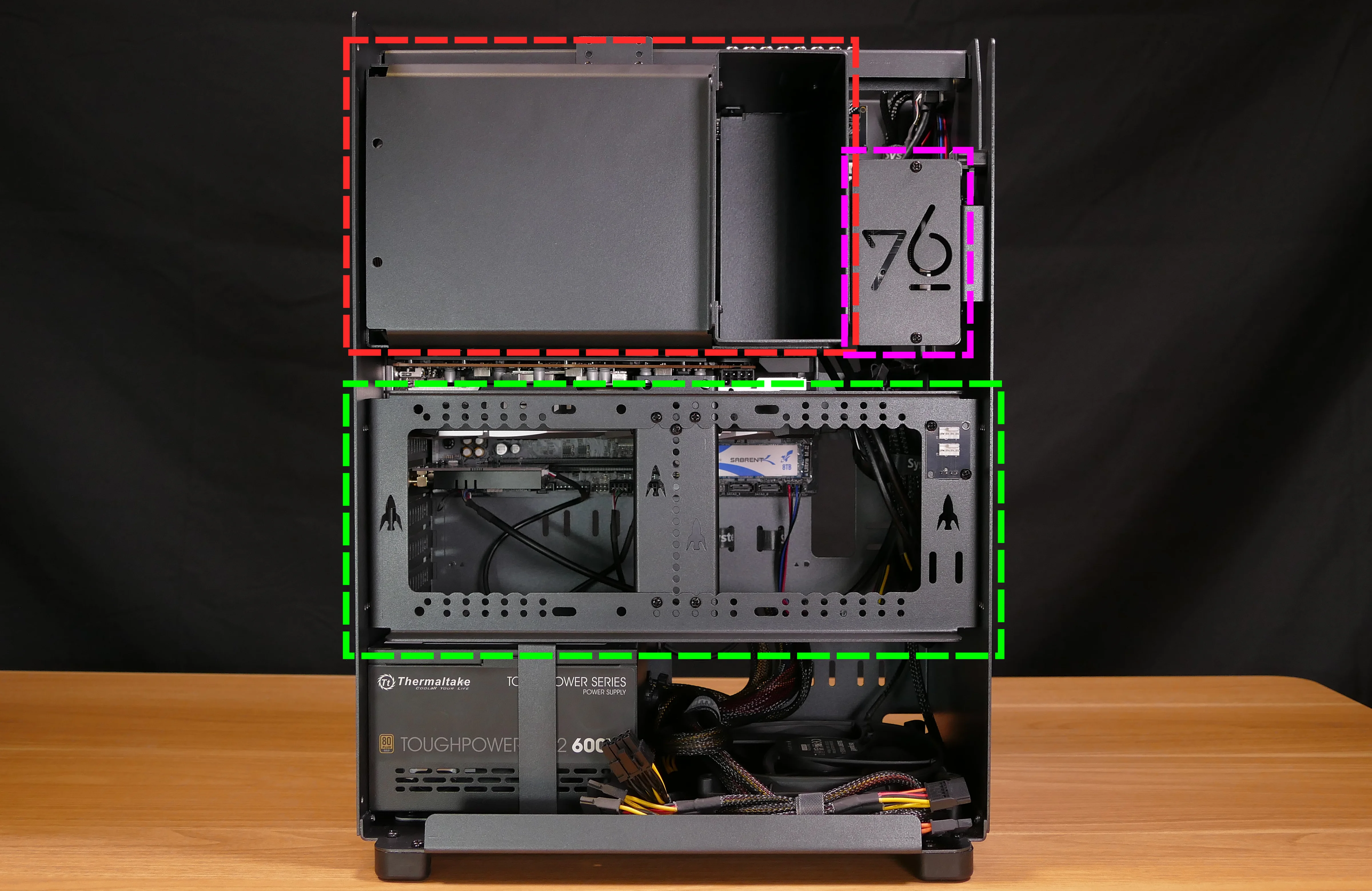 Internal overview (left side - chassis)