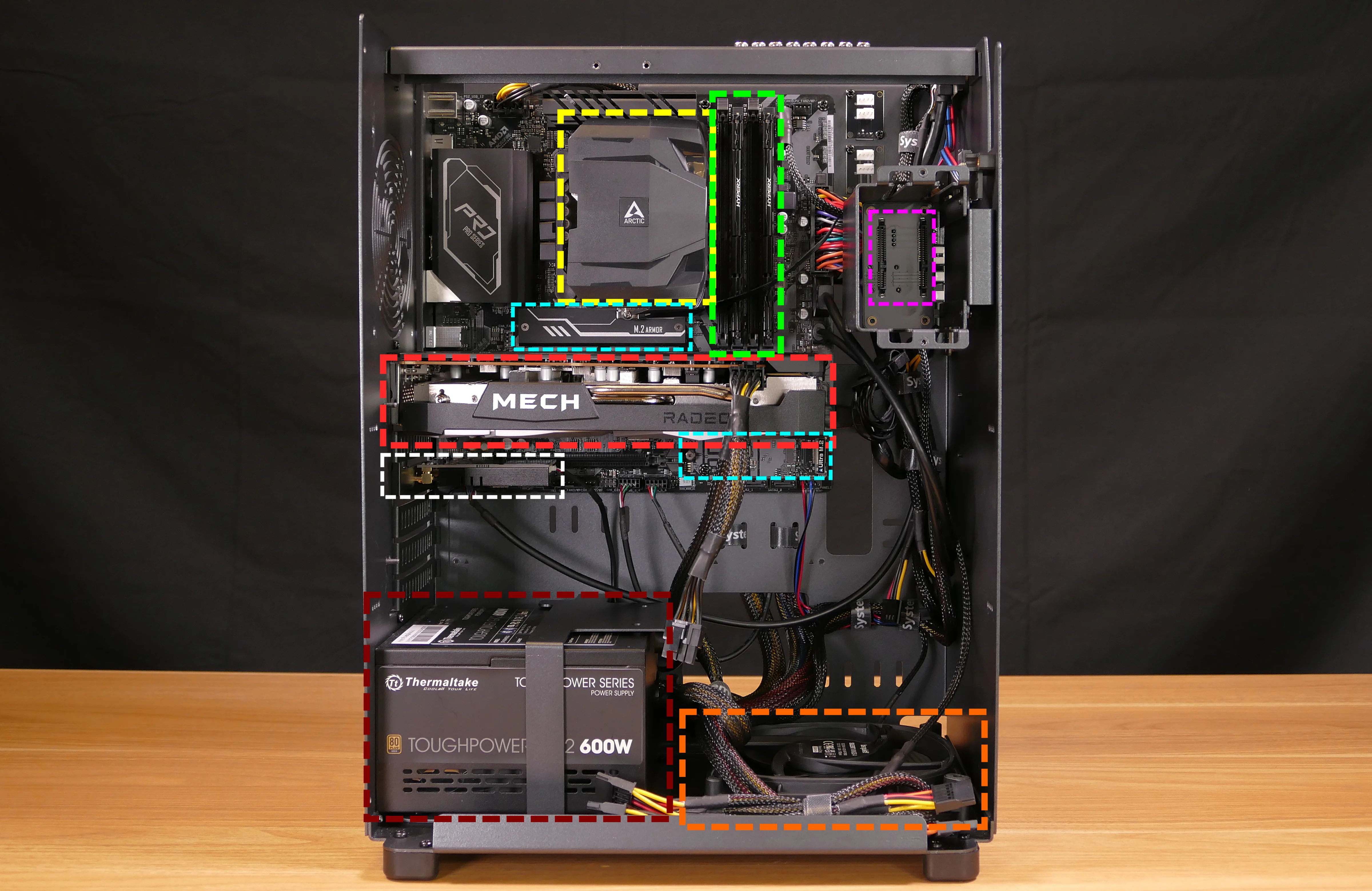 Internal overview (left side - electronics)