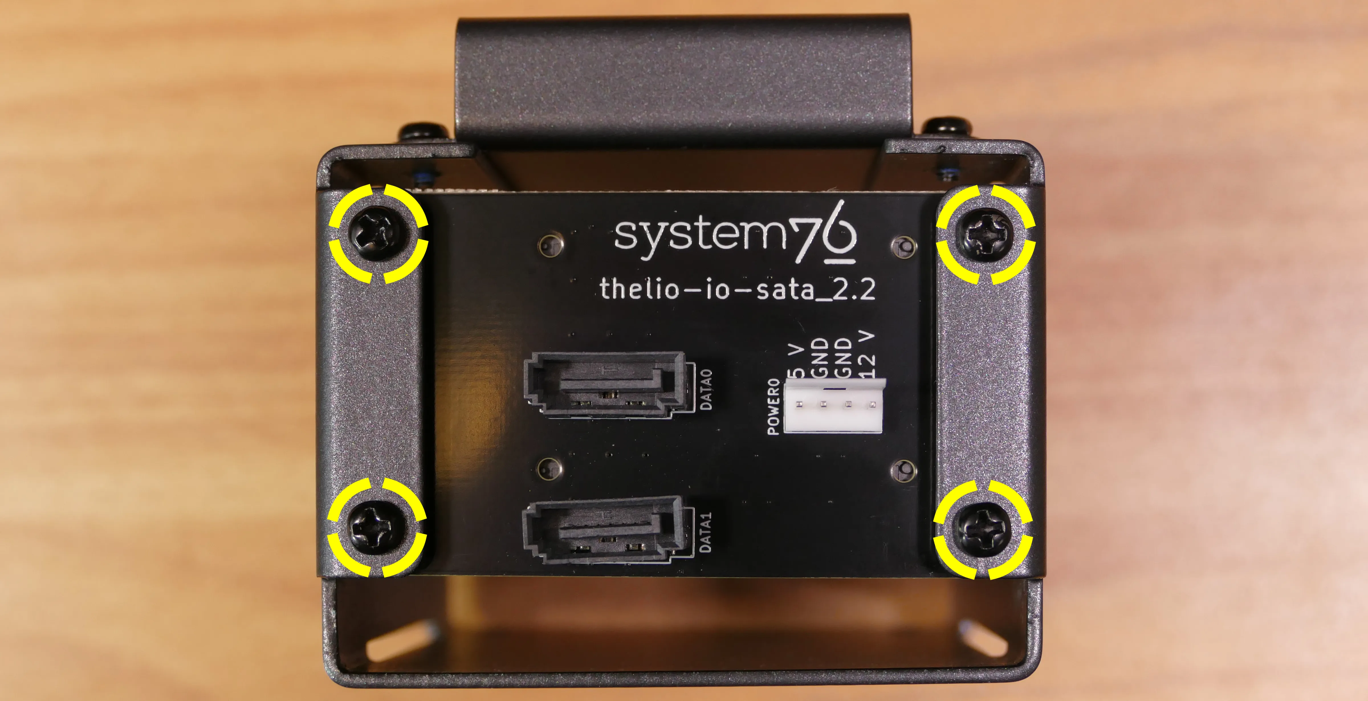 SATA backplane screws