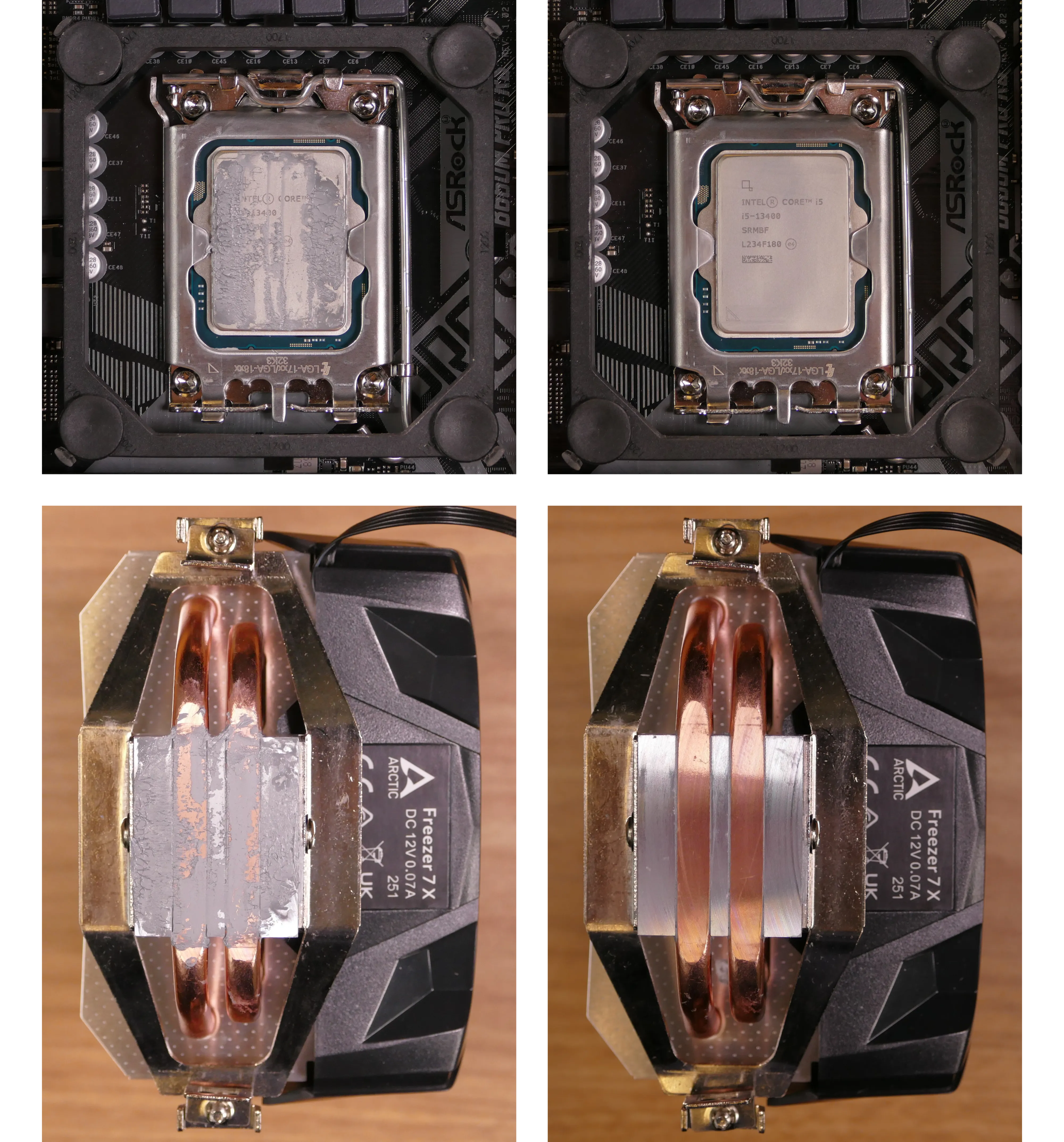 Thermal paste removal