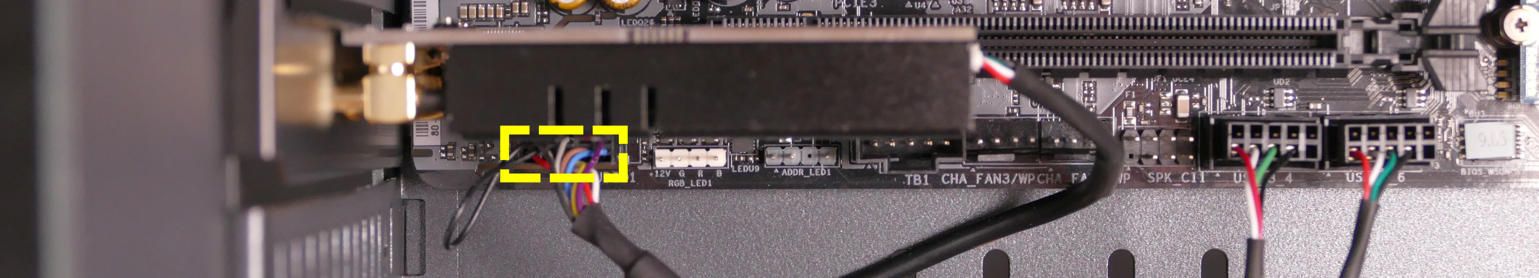 Top I/O audio header